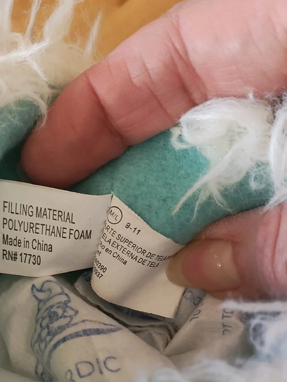 Target White Fuzzy Blue Monster Toe Kids Slippers
